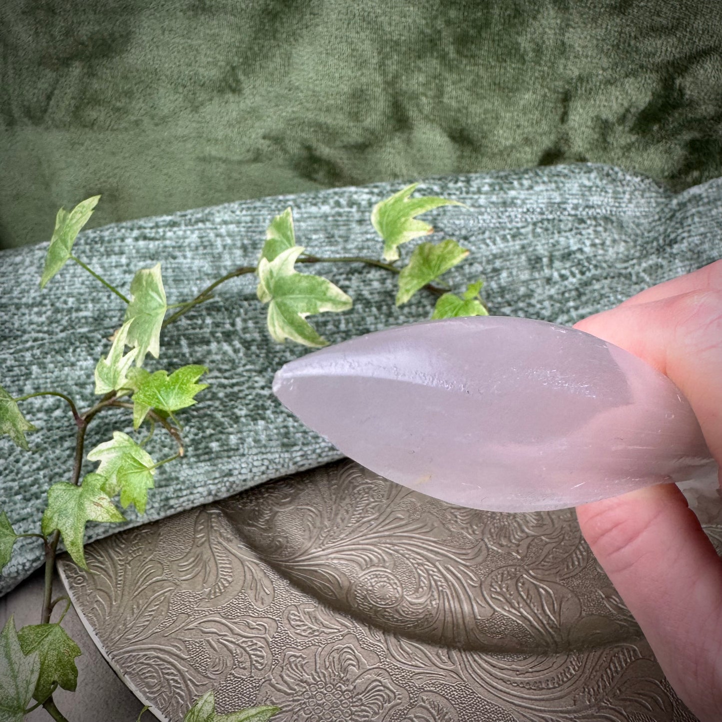 Selenite Dagger Wand