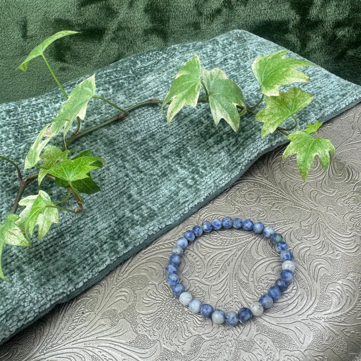 Frosted Sodalite Power Bracelet