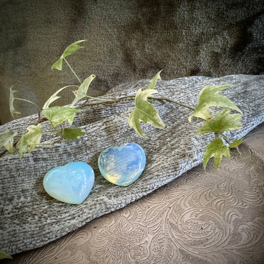Opalite Puff Heart