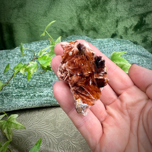 Bladed Vivid Barite with Metallic Galena and Cerussite – Natural Mineral Specimen