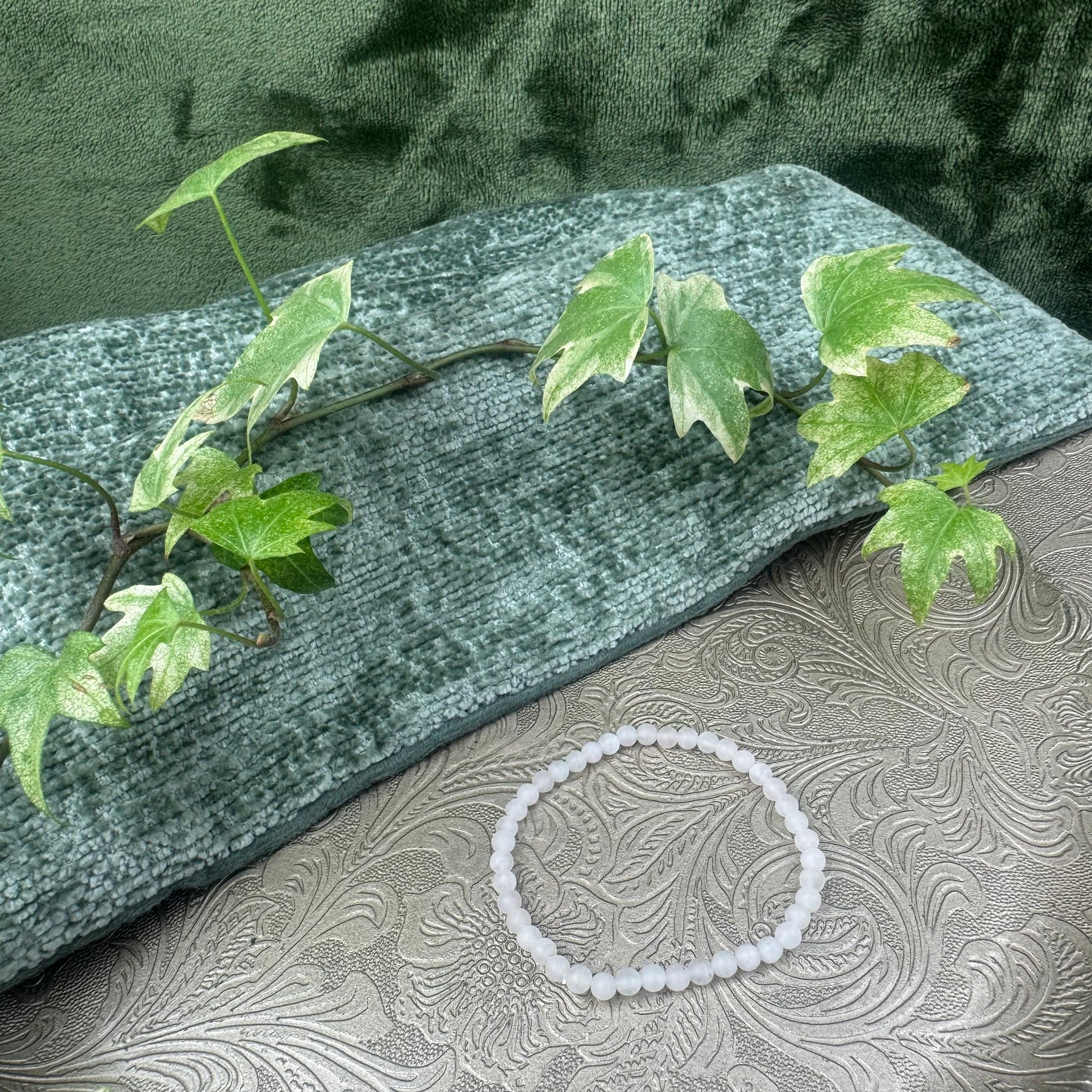 Frosted Rose Quartz Power Bracelet