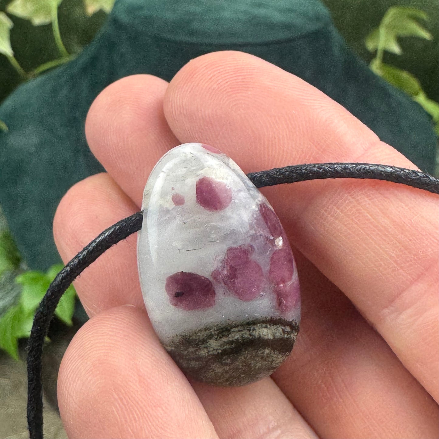 Eudialyte Tumblestone Crystal Necklace