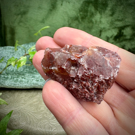 Rough Dragon's Blood Red Calcite