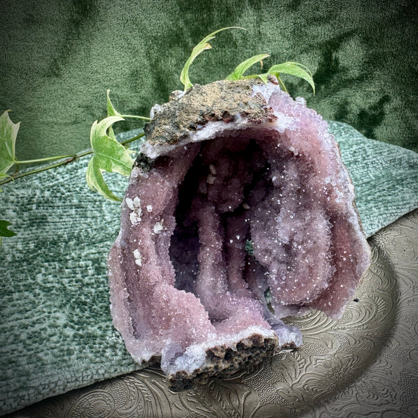 Stalactitic Quartz with Perimorph
