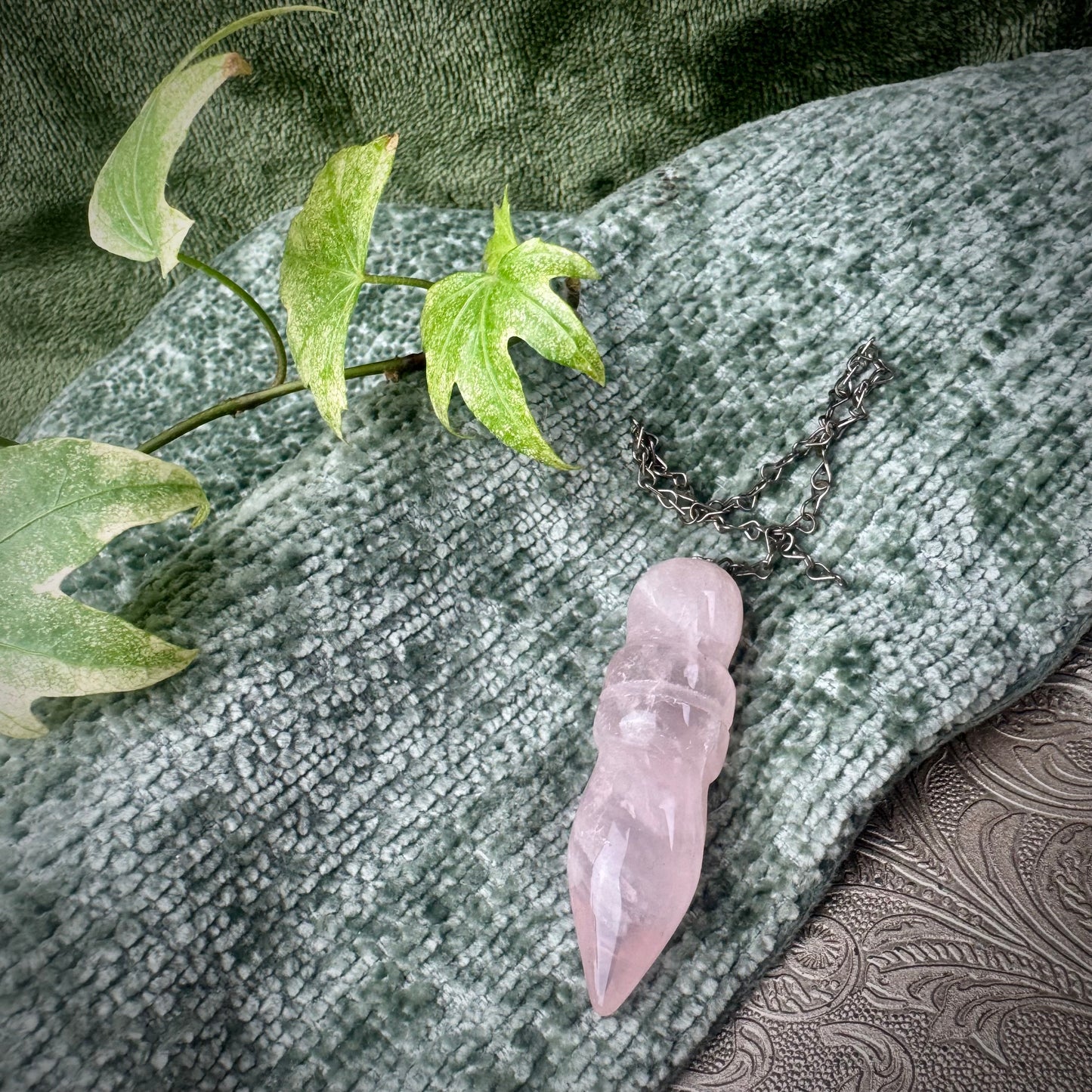 Egyptian Rose Quartz Pendulum