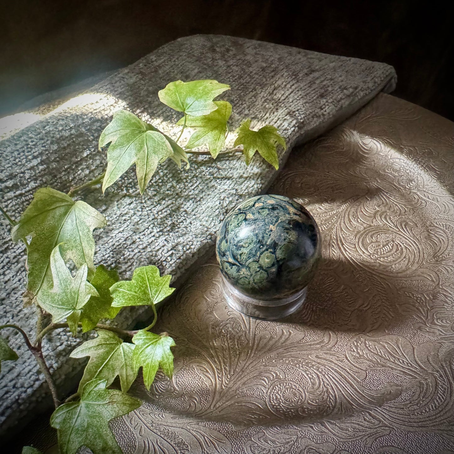 Rhyolite (Rainforest Jasper) Sphere