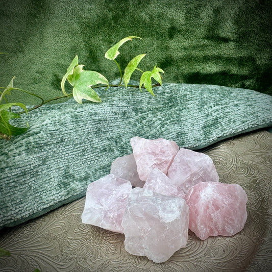 Rough Pink Rose Quartz