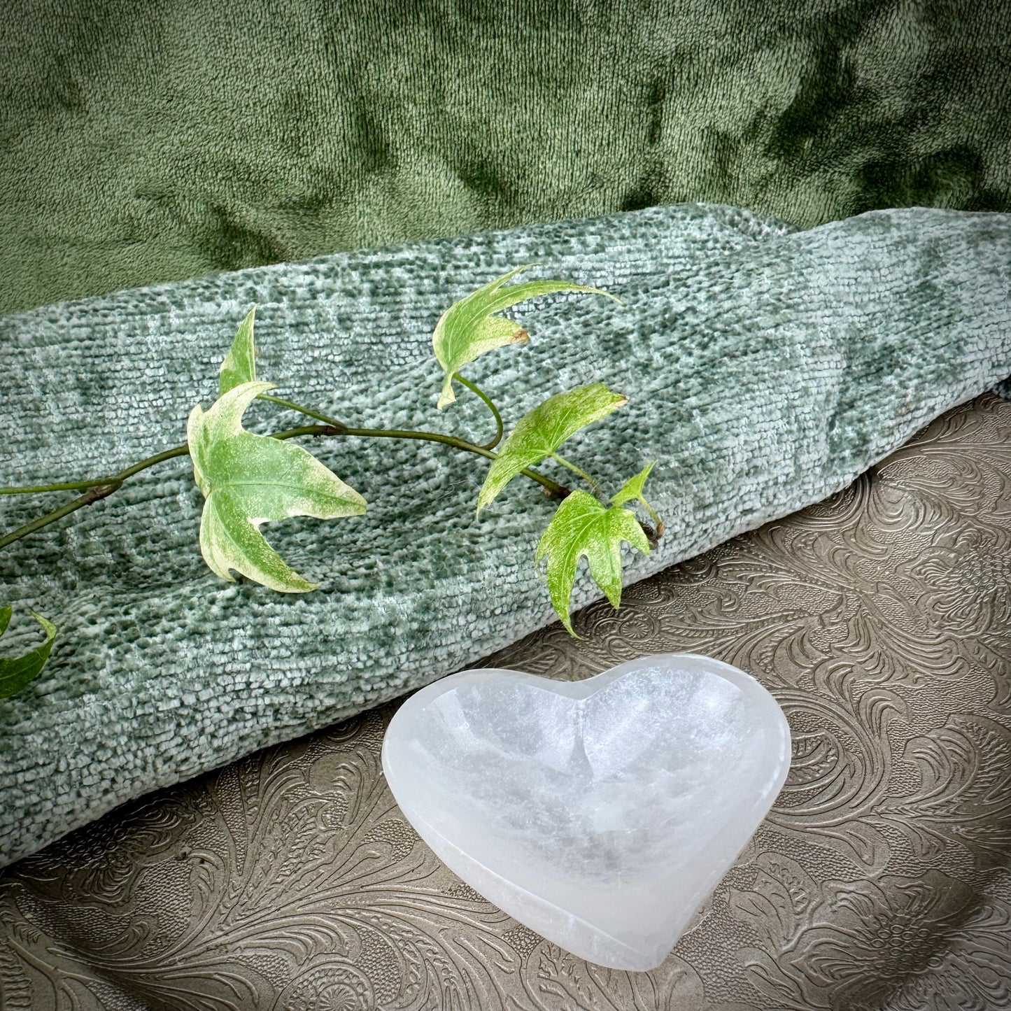 Selenite Heart Bowl
