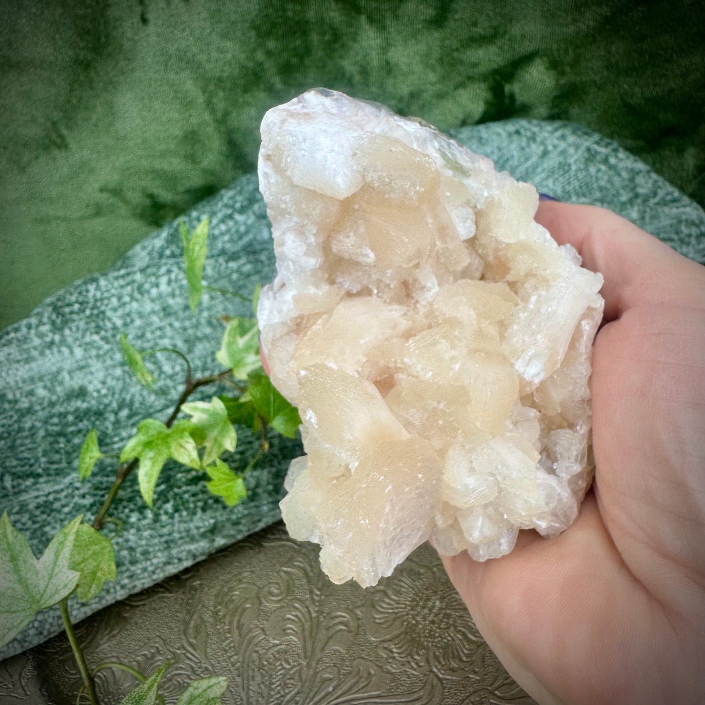 Stilbite with Apophyllite Cluster
