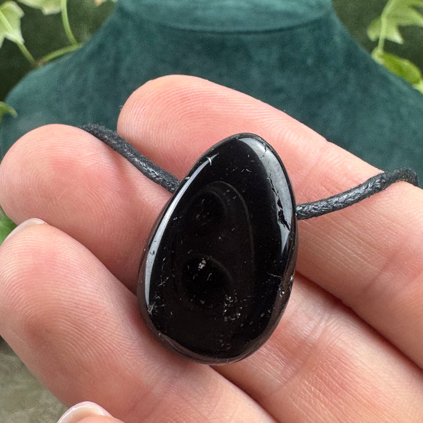 Tourmaline Tumblestone Crystal Necklace