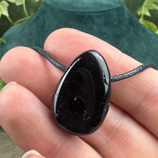 Tourmaline Tumblestone Crystal Necklace