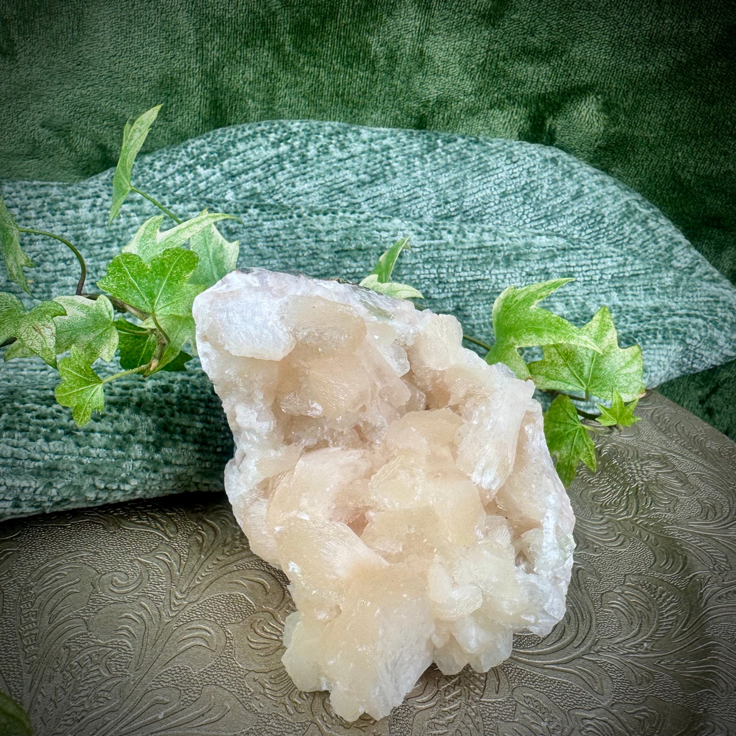 Stilbite with Apophyllite Cluster