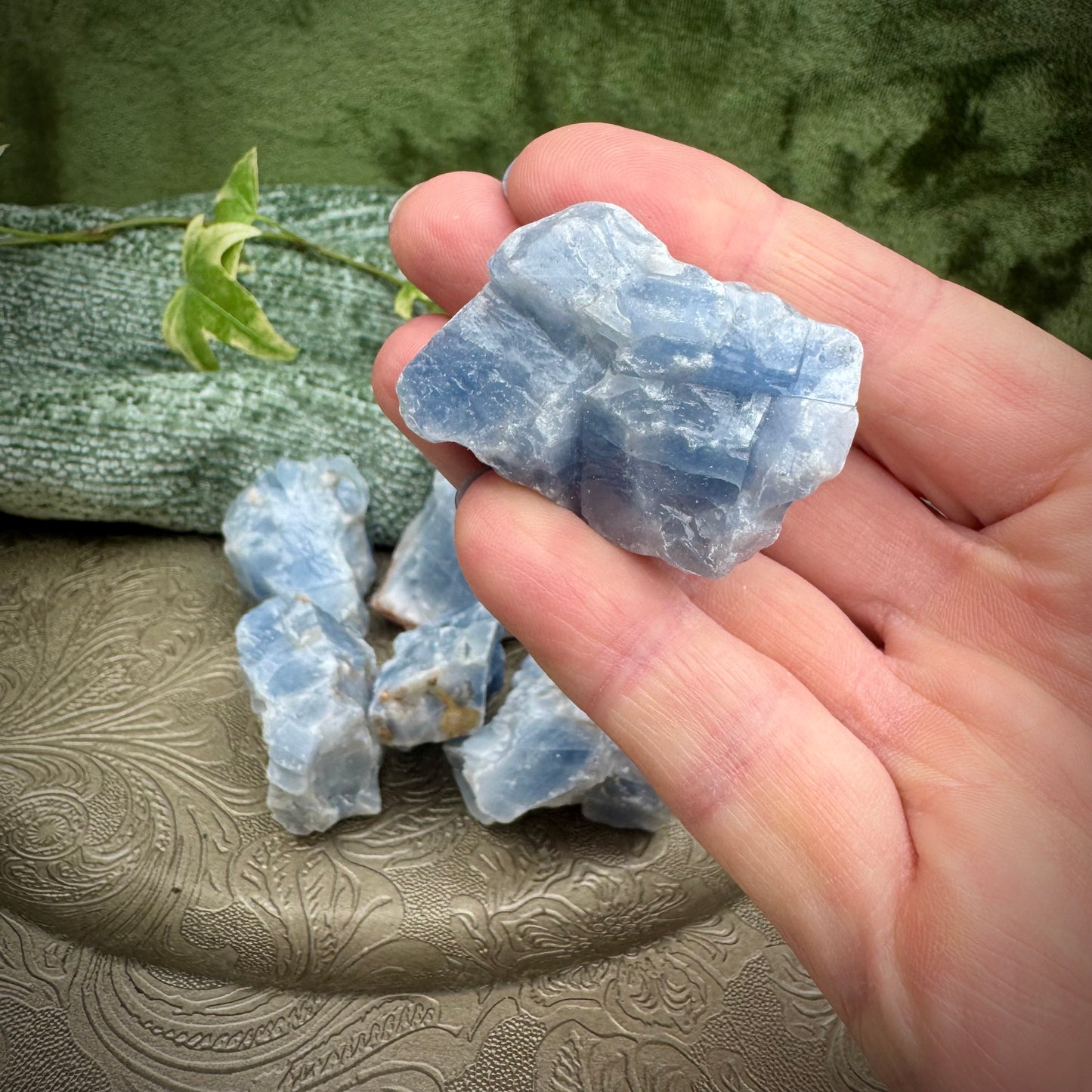 Rough Blue Calcite