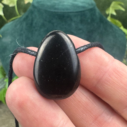 Shungite Tumblestone Crystal Necklace