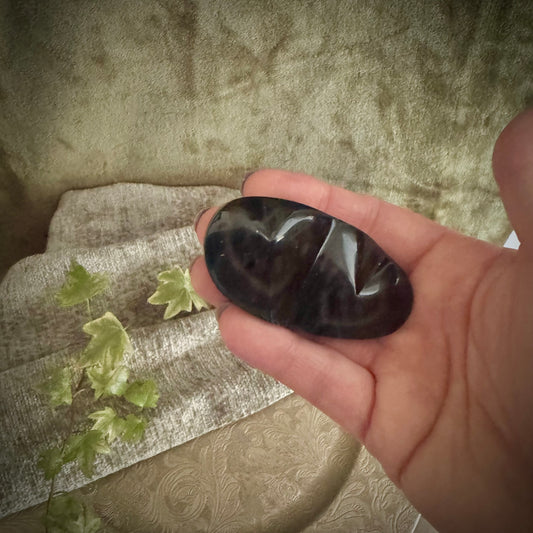 Rainbow Obsidian Double Heart