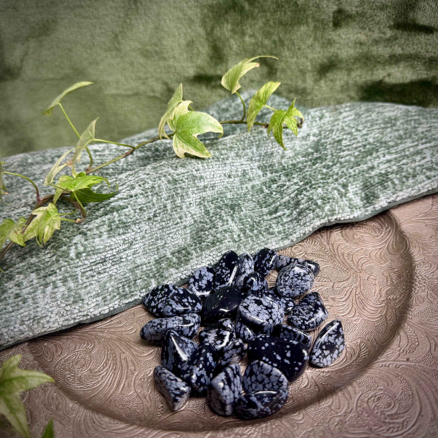 Snowflake Obsidian Tumblestone