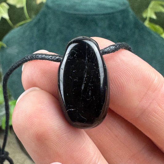 Tourmaline Tumblestone Crystal Necklace