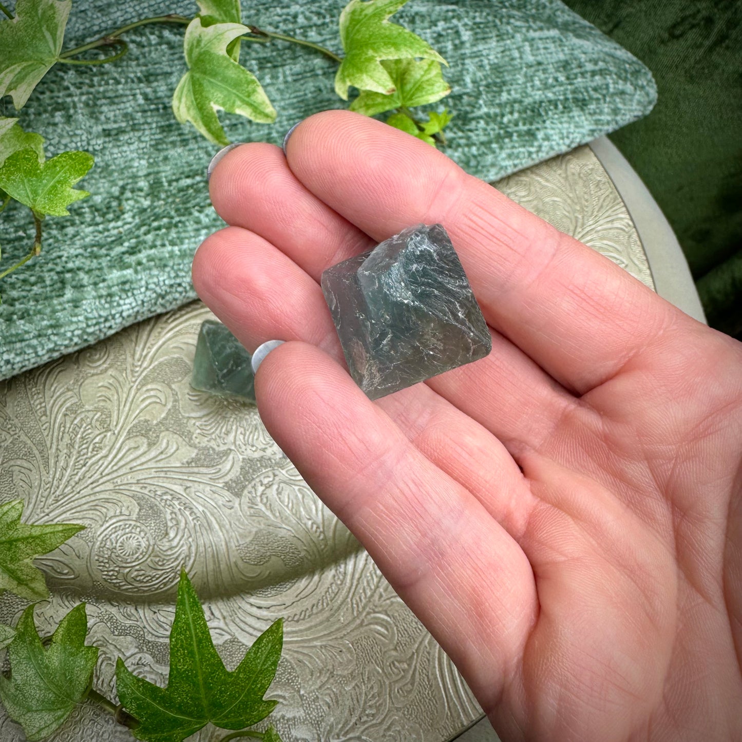 Natural Fluorite Octahedron