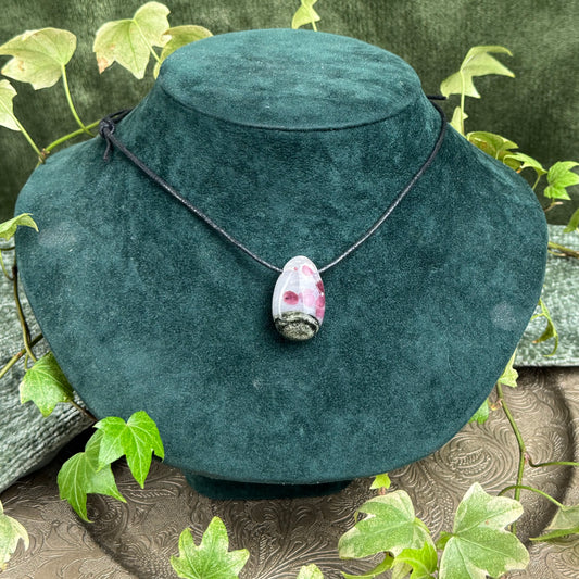 Eudialyte Tumblestone Crystal Necklace