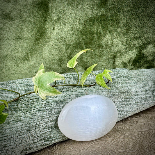 Selenite Palmstone