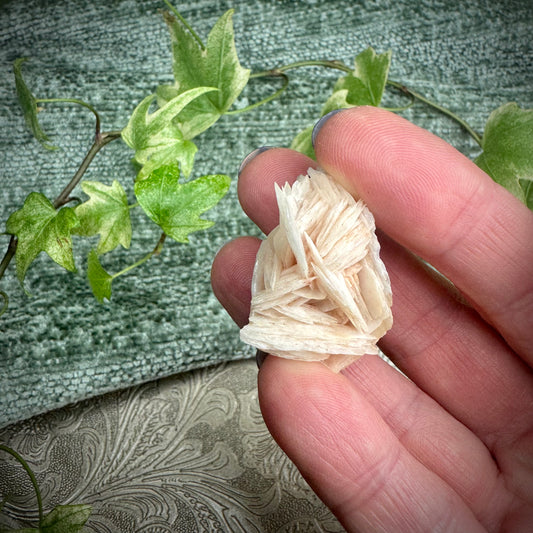 Peach Barite Blade Clusters – Natural Barite