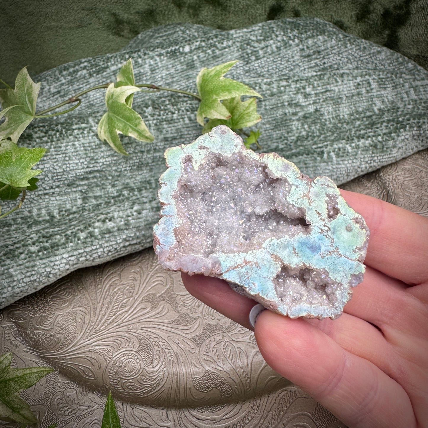 Angel Aura Quartz (Opal Quartz) Geode