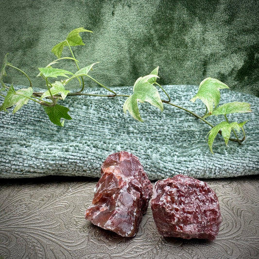 Rough Dragon's Blood Red Calcite