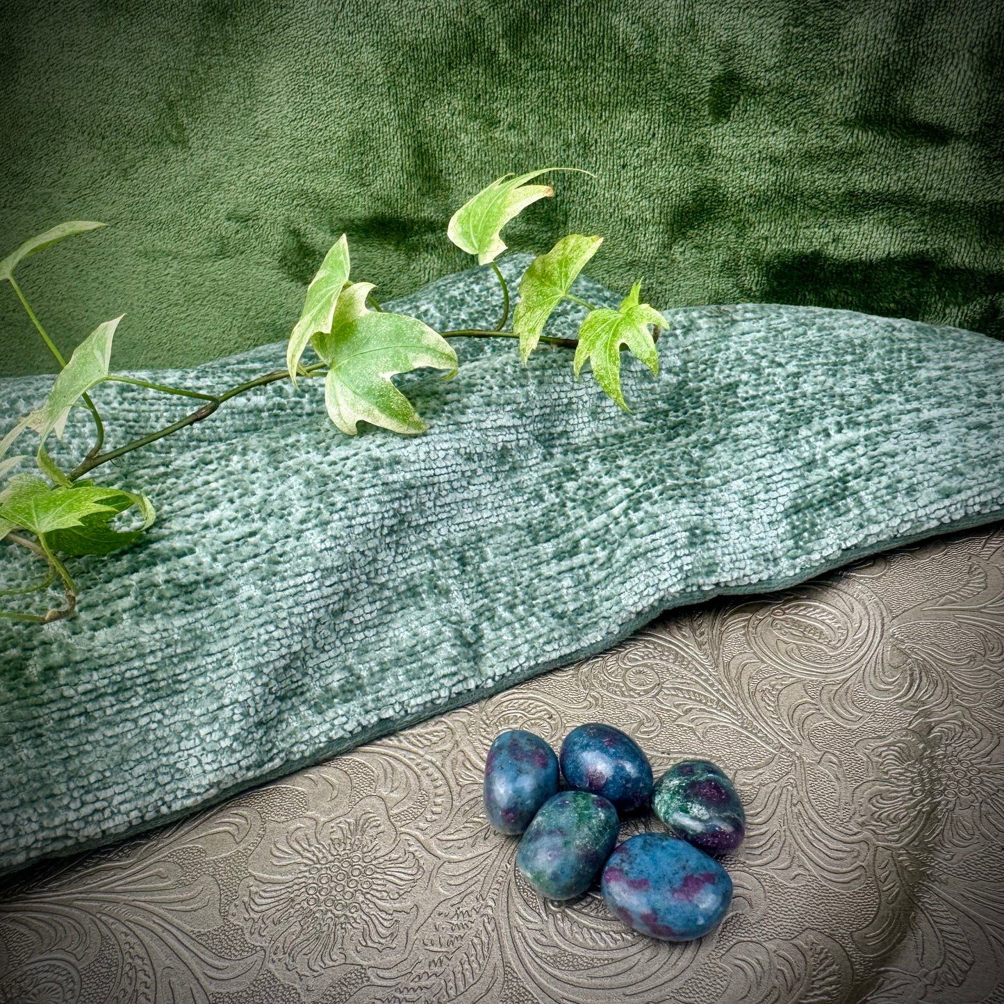 Ruby, Fuschite and Kyanite Tumblestones