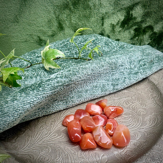 Banded Carnelian Tumblestone